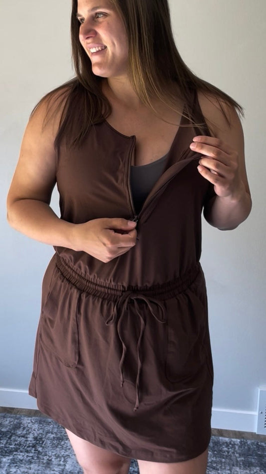 Sleeveless Romper Dress