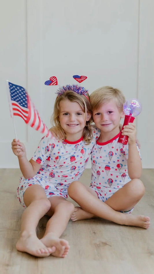 Red, White & Blue Short Set