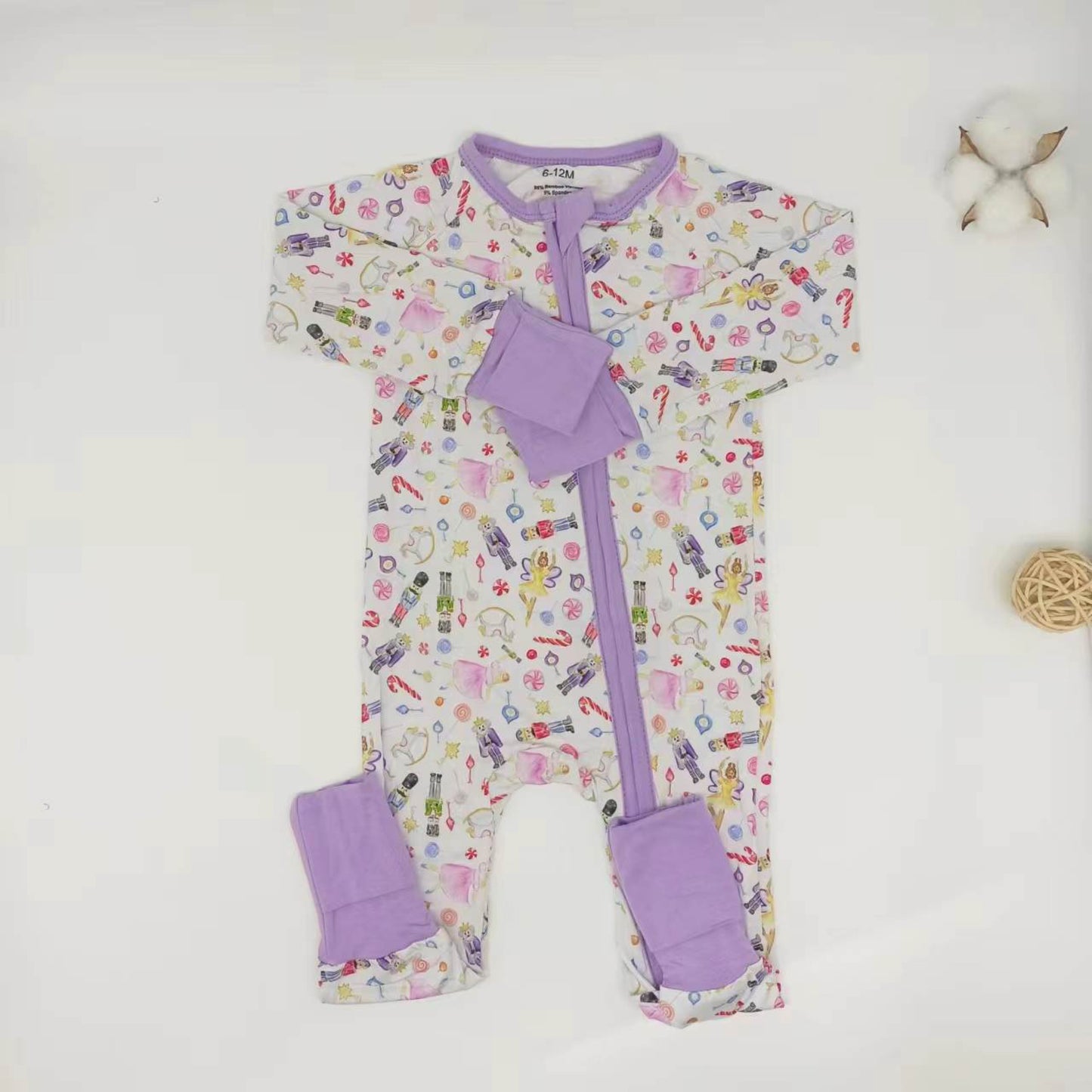 Christmas Bamboo Rompers