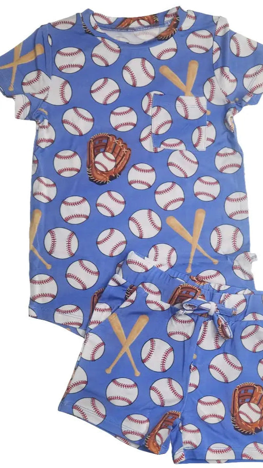 Baseball Shortie & Short Set