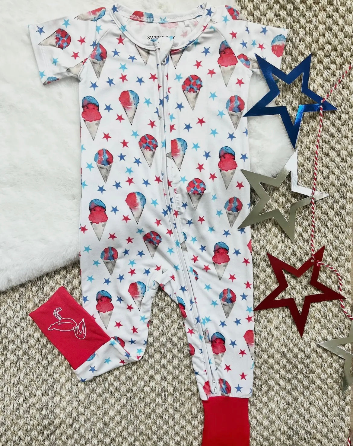 Red, White & Blue Romper
