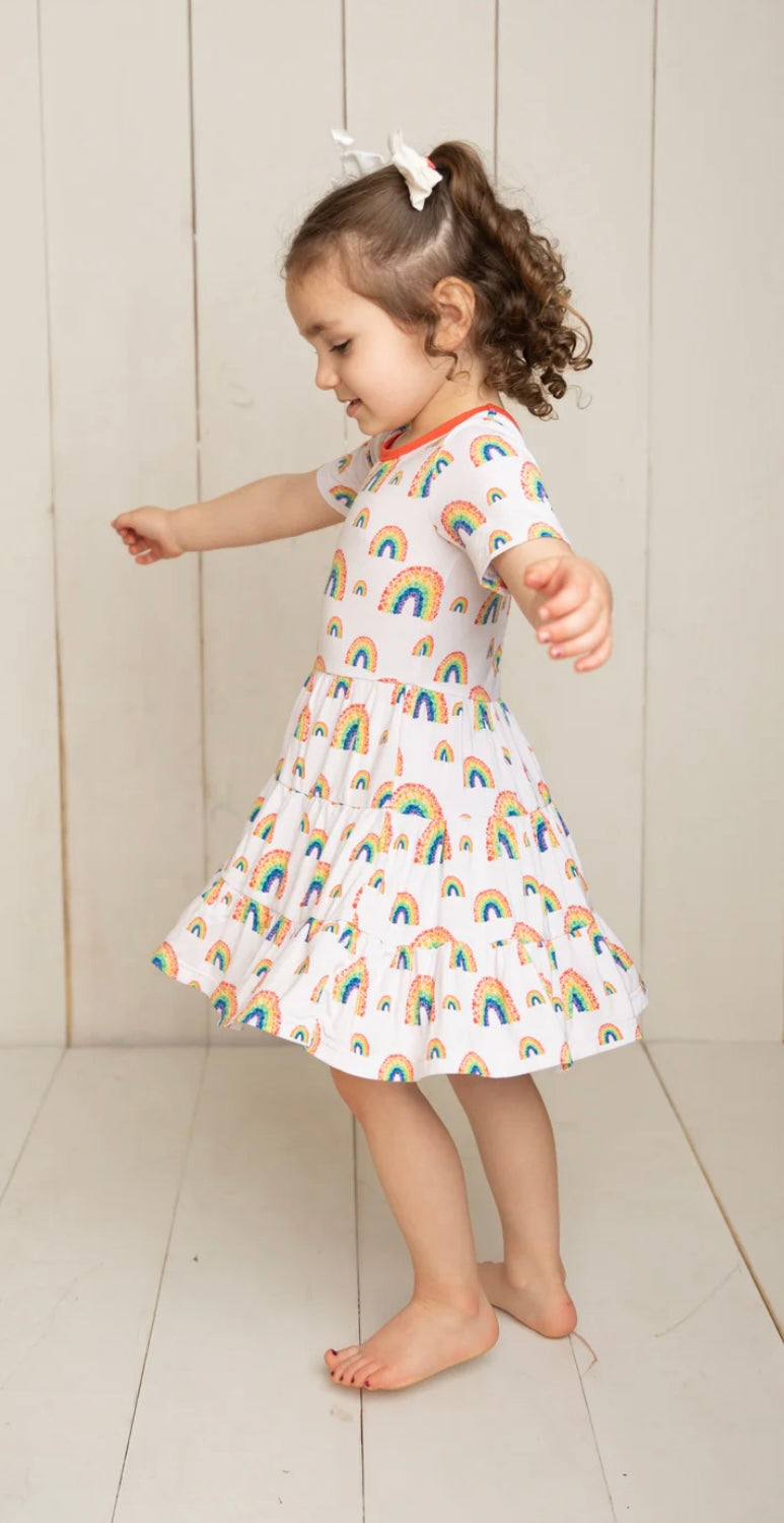 Rosie Rainbow Twirl Dress