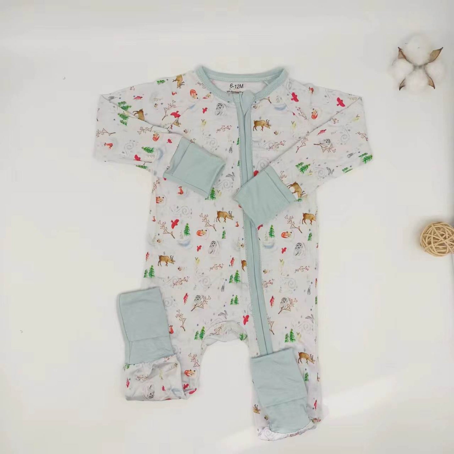 Christmas Bamboo Rompers