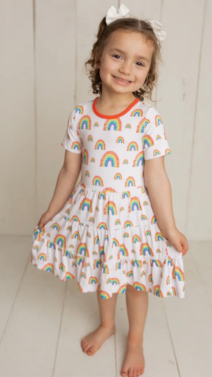 Rosie Rainbow Twirl Dress